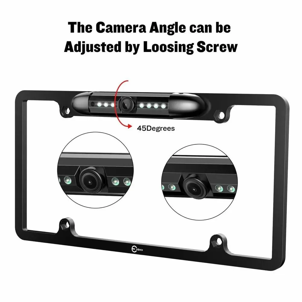 Universal Car License Plate Backup Camera 170° Wide Angle Night Vision NIB 1080P